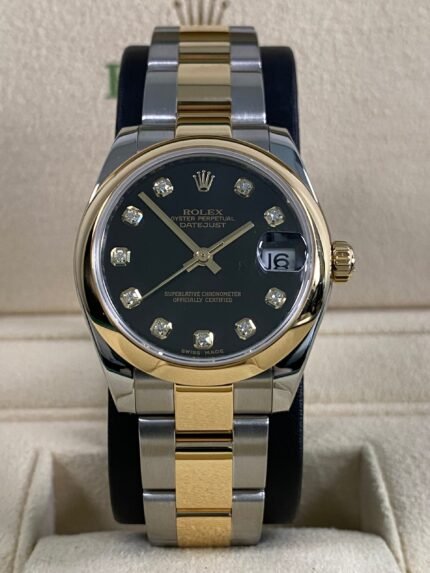 Rolex Datejust 31 - 2021 - Black Diamond Dial - 178243 *FULL SET*