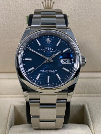 Rolex Datejust 36 - 2024 - Blue Fluted-Motif Dial - 126200 *FULL SET*