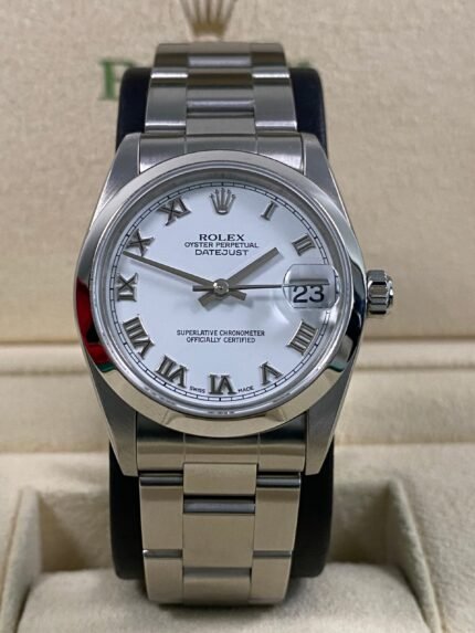 Rolex Datejust 31 - White Roman Dial - 78240