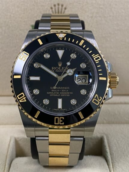 Rolex Submariner Date - 2014 - Black Diamond Dial - 116613LN *FULL SET*