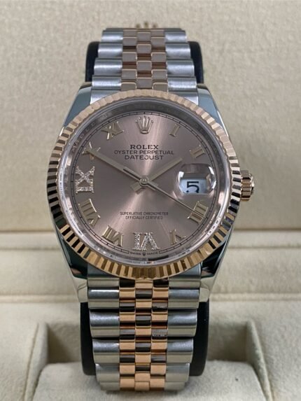 Rolex Datejust 36 - 2020 - Pink Roman Dial - 126231 *FULL SET*