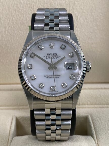 Rolex Datejust 36 - 2004 - Mother-of-Pearl Diamond Dial - 16234 *FULL SET*