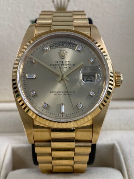 Rolex Day-Date 36 - 1979 - Champagne Diamond Dial - 18038 *UNPOLISHED*