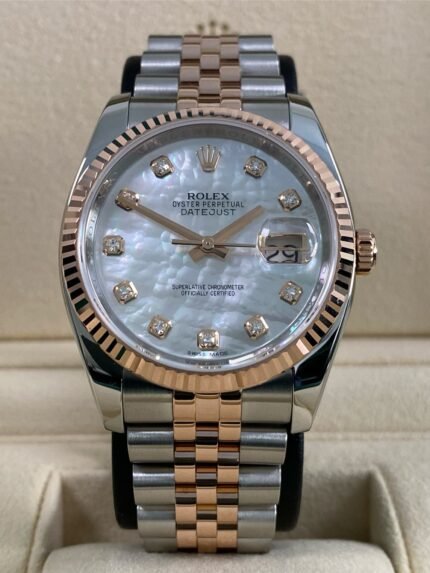 Rolex Datejust 36 - 2012 - Mother-of-Pearl Diamond Dial - 116231 *FULL SET*
