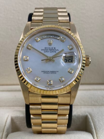 Rolex Day-Date 36 - 1998 - Mother-of-Pearl Diamond Dial - 18238 *FULL SET*