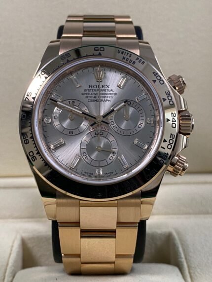 Rolex Cosmograph Daytona - 2021 - Sundust Baguette Diamond Dial - 116505 *UNPOLISHED*