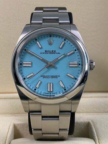 Rolex Oyster Perpetual 41 - 2021 - "Tiffany" Dial - 124300 *UNPOLISHED*