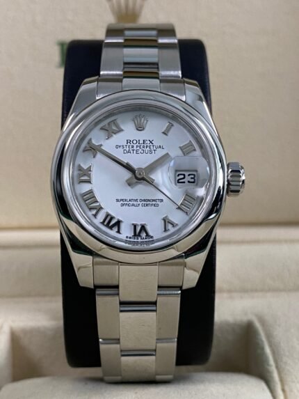 Rolex Lady-Datejust - White Roman Dial - 179160