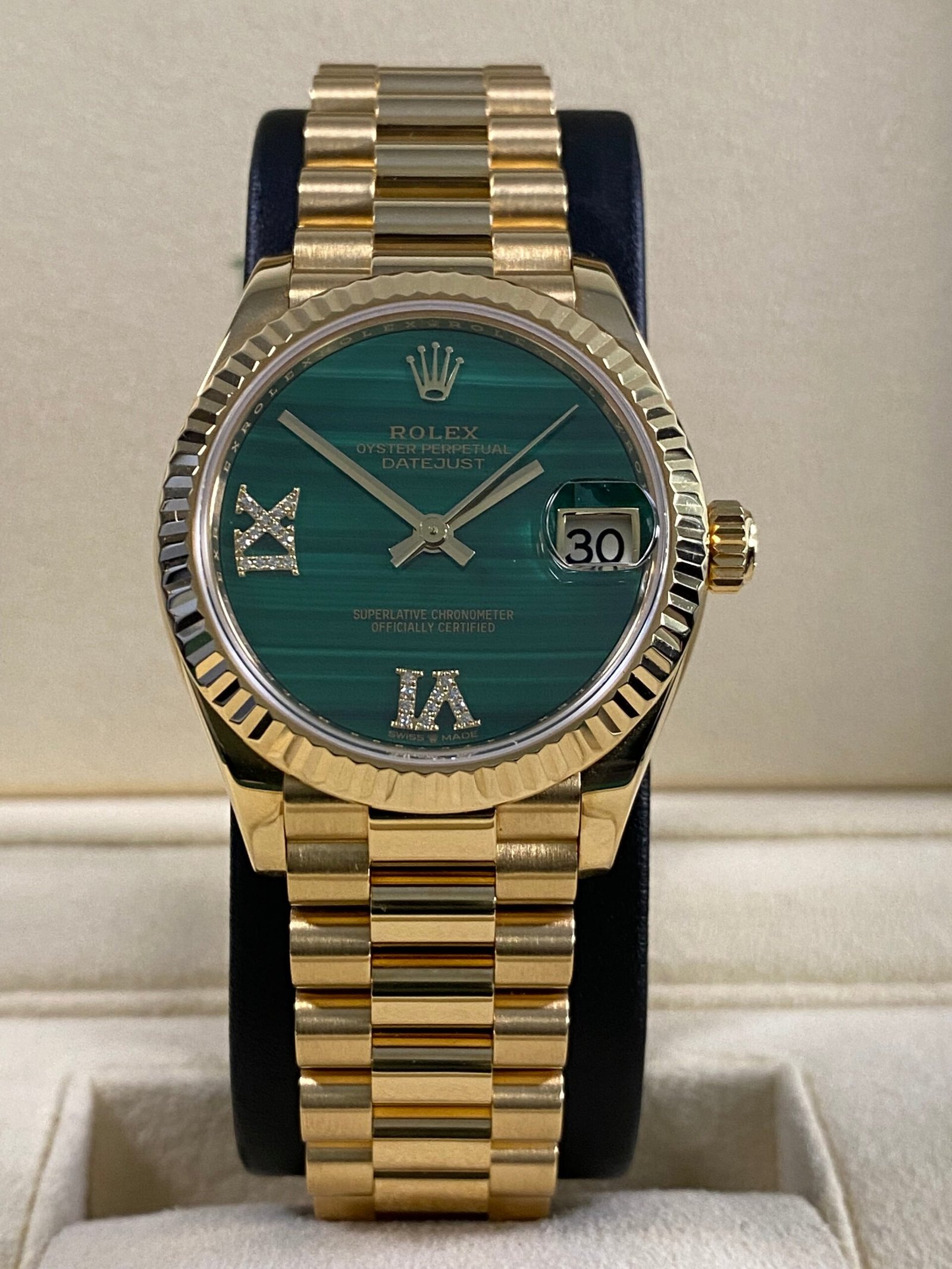 Rolex Datejust 31 - 2018 - Malachite Dial - 278278 FULL SET
