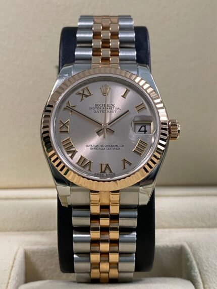Rolex Datejust 31 - 2013 - Pink Roman Dial - 178271 *UNPOLISHED*
