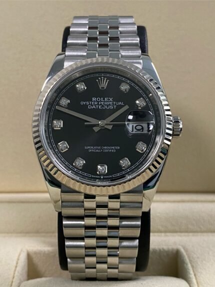 Rolex Datejust 36 - 2019 - Black Diamond Dial - 126234 *FULL SET*