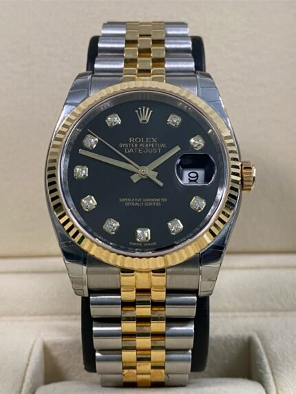 Rolex Datejust 36 - 2014 - Black Diamond Dial - 116233 *NEW OLD STOCK*