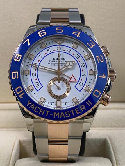 Rolex Yacht-Master II - 2022 - White Dial Mercedes Hands - 116681 *FULL SET*