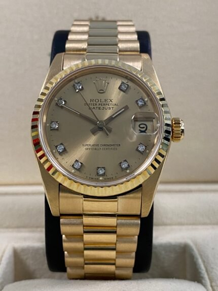 Rolex Datejust 31 - 1989 - Champagne Diamond Dial - 68278 *FULL SET*