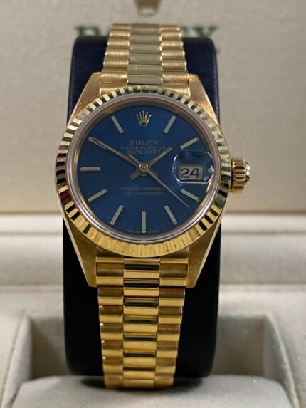Rolex Lady-Datejust - 1987 - Blue Index Dial - 69178 *UNPOLISHED*