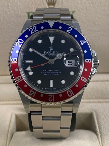 Rolex GMT-Master II - 2008 - "Pepsi" No Holes Case - 16710 *FULL SET*