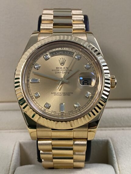 Rolex Day-Date II - 2011 - Champagne Diamond Dial - 218238