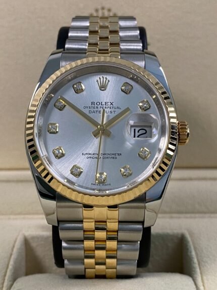 Rolex Datejust 36 - 2016 - Silver Diamond Dial - 116233 *FULL SET*