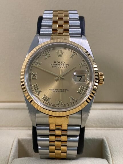 Rolex Datejust 36 - 1996 - Champagne Roman Dial - 16233 *UNPOLISHED*